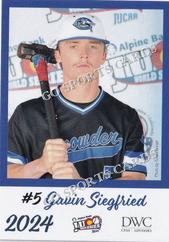 2024 Crowder College Roughriders JUCO Gavin Siegfried