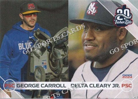 2024 New Hampshire Fisher Cats George Carroll Delta Cleary Jr