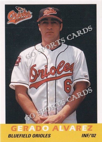 2002 Bluefield Orioles Gerado Alvarez