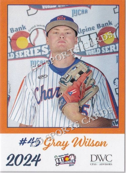 2024 Georgia Highlands College Chargers JUCO Gray Wilson