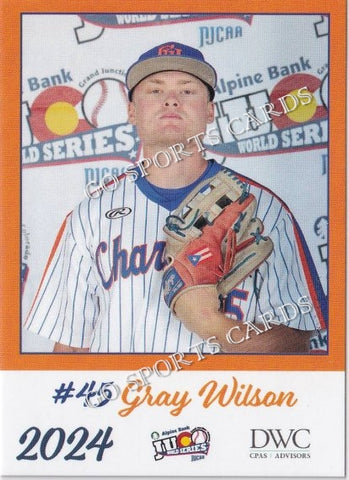 2024 Georgia Highlands College Chargers JUCO Gray Wilson