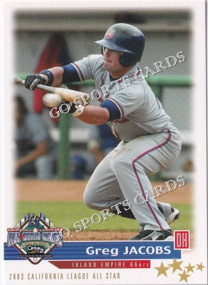2003 California Carolina League All Star Game Greg Jacobs