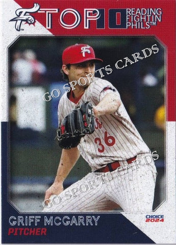 2024 Reading Fightin Phils Top 10 2nd Griff McGarry