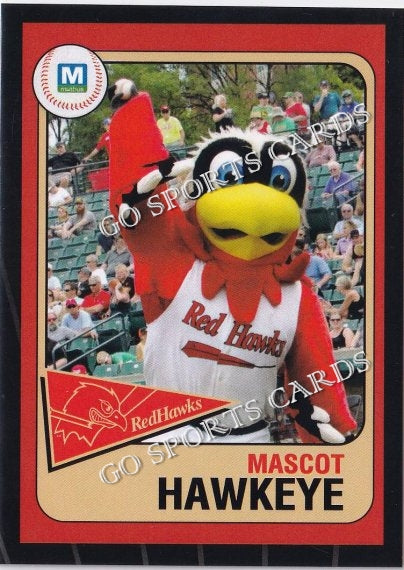 2019 Fargo Moorhead RedHawks Hawkeye Mascot