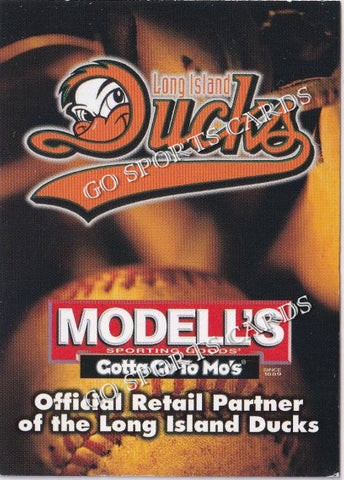2001 Long Island Ducks Modells Header