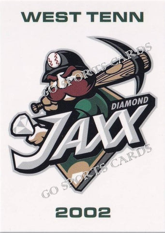 2002 West Tenn Diamond Jaxx Header Checklist Logo