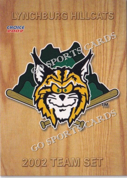 2002 Lynchburg Hillcats Header Checklist Logo