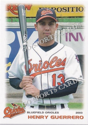 2003 Bluefield Orioles Henry Guerrero