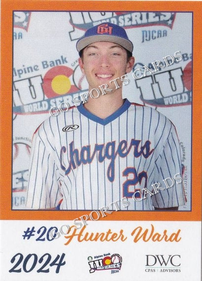 2024 Georgia Highlands College Chargers JUCO Hunter Ward