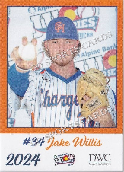 2024 Georgia Highlands College Chargers JUCO Jake Willis