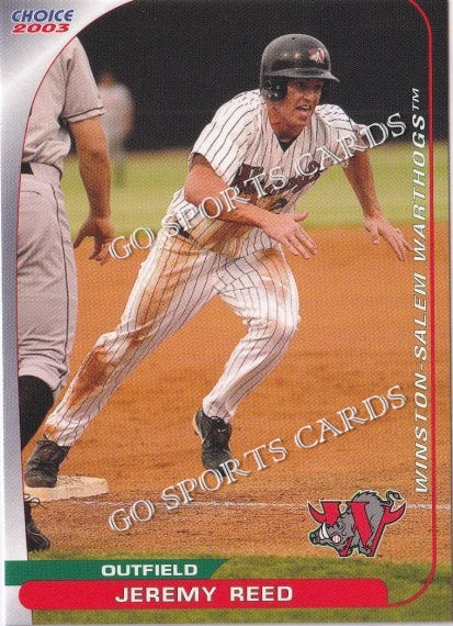 2003 Winston Salem Warthogs Jeremy Reed