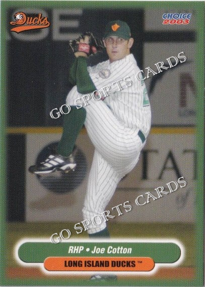 2003 Long Island Ducks Joe Cotton