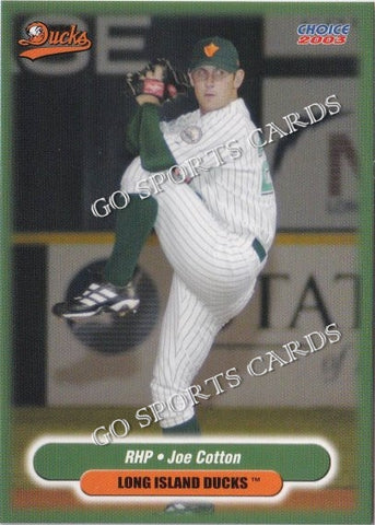 2003 Long Island Ducks Joe Cotton