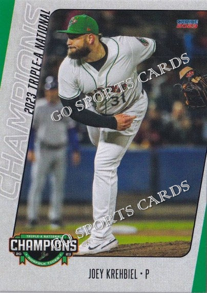 2023 Norfolk Tides Champions Joey Krehbiel