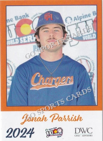 2024 Georgia Highlands College Chargers JUCO Jonah Parrish