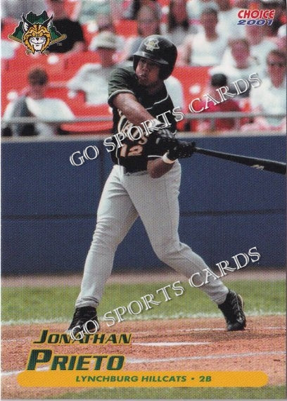2001 Lynchburg Hillcats Jonathan Prieto