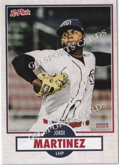 2024 Reading Fightin Phils 3rd Jordi Martinez