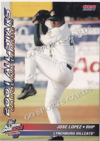2001 California Carolina League All Star Game Jose Lopez