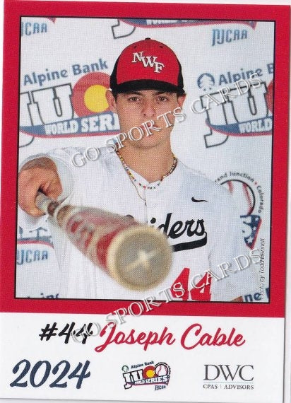 2024 Northwest Florida State Raiders JUCO Joseph Cable