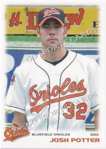 2003 Bluefield Orioles Josh Potter