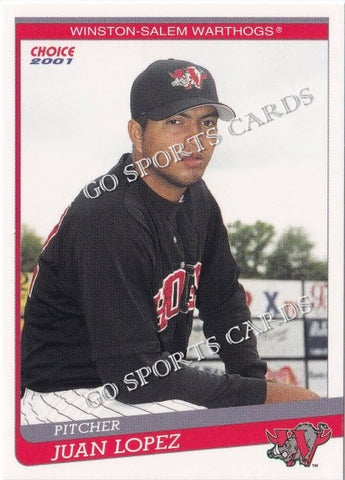 2001 Winston Salem Warthogs Juan Lopez