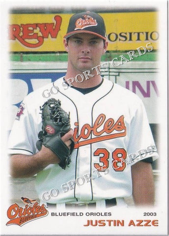 2003 Bluefield Orioles Justin Azze