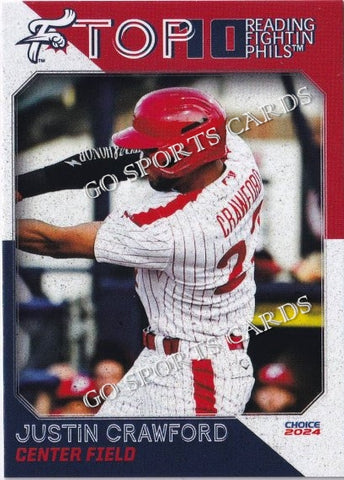 2024 Reading Fightin Phils Top 10 2nd Justin Crawford