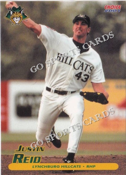 2001 Lynchburg Hillcats Justin Reid