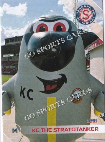 2024 Spokane Indians KC The Straotanker Mascot