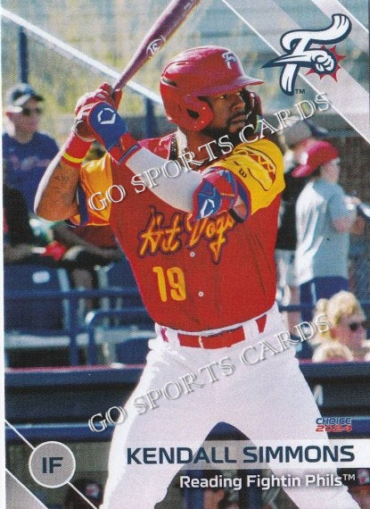 2024 Reading Fightin Phils 2nd Kendall Simmons