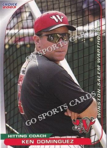 2003 Winston Salem Warthogs Ken Dominguez