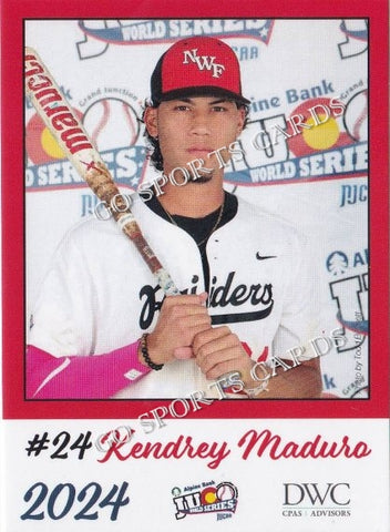 2024 Northwest Florida State Raiders JUCO Kendrey Maduro