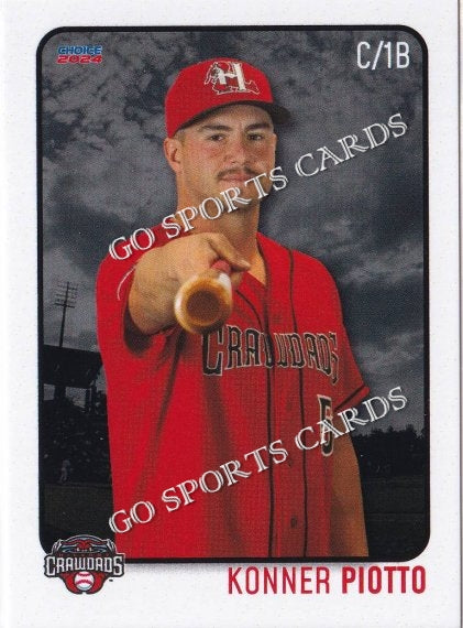 2024 Hickory Crawdads 1st Konner Piotto