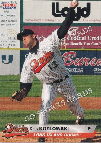2004 Long Island Ducks Kris Kozlowski