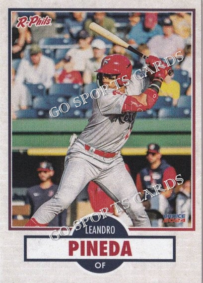 2024 Reading Fightin Phils 3rd Leandro Pineda