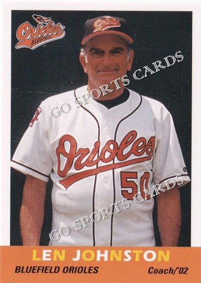 2002 Bluefield Orioles Len Johnston