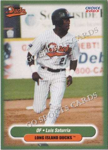 2003 Long Island Ducks Luis Saturria