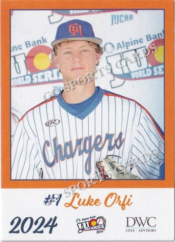 2024 Georgia Highlands College Chargers JUCO Luke Orfi