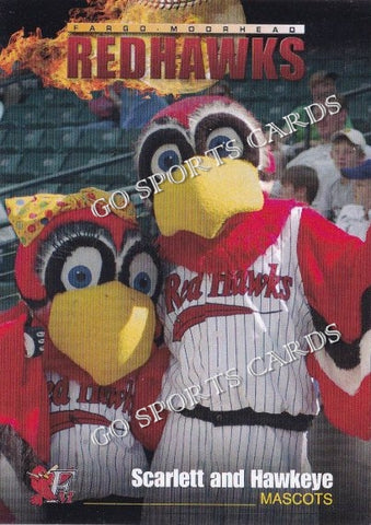 2009 Fargo Moorhead RedHawks Scarlett Hawkeye Mascots