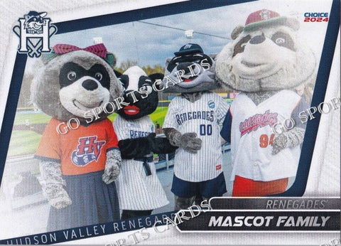 2024 Hudson Valley Renegades Mascot Family