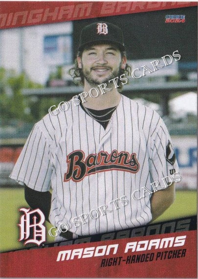 2024 Birmingham Barons Mason Adams