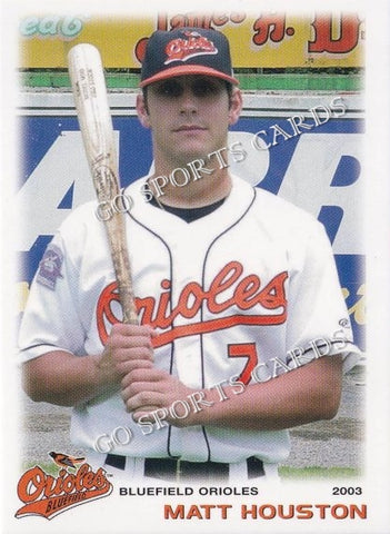 2003 Bluefield Orioles Matt Houston