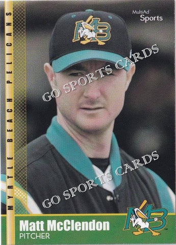 2002 Myrtle Beach Pelicans Matt McClendon