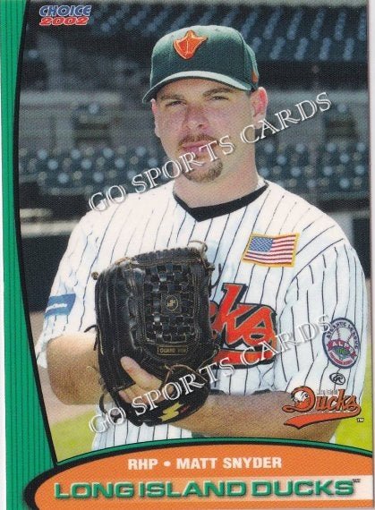 2002 Long Island Ducks Matt Snyder