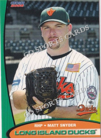 2002 Long Island Ducks Matt Snyder