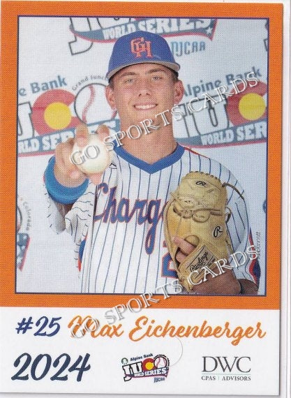 2024 Georgia Highlands College Chargers JUCO Max Eichenberger