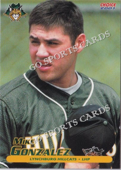 2001 Lynchburg Hillcats Mike Gonzalez