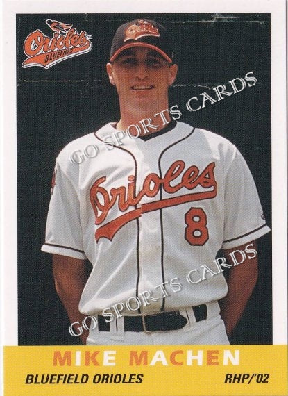 2002 Bluefield Orioles Mike Machen