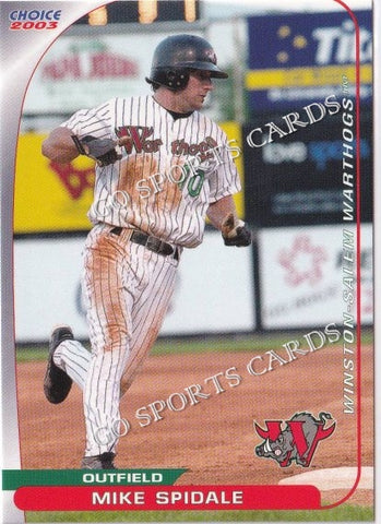 2003 Winston Salem Warthogs Mike Spidale