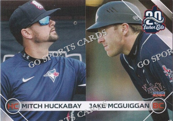 2024 New Hampshire Fisher Cats Mitch Huckabay Jake McGuiggan